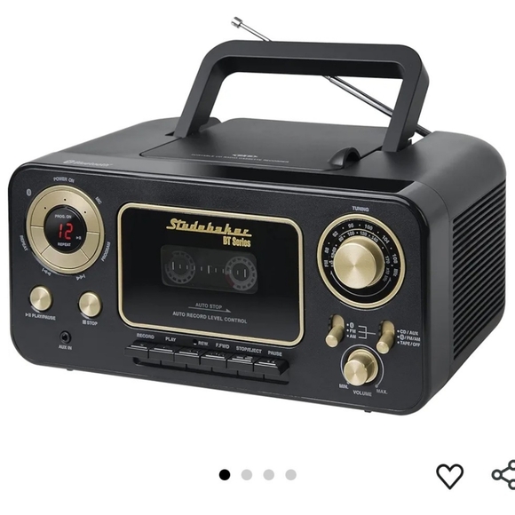 Studabaker SEALED! NIB! Bluetooth Portable Stereo CD AM/FM Radio. R2S!! - Picture 2 of 10